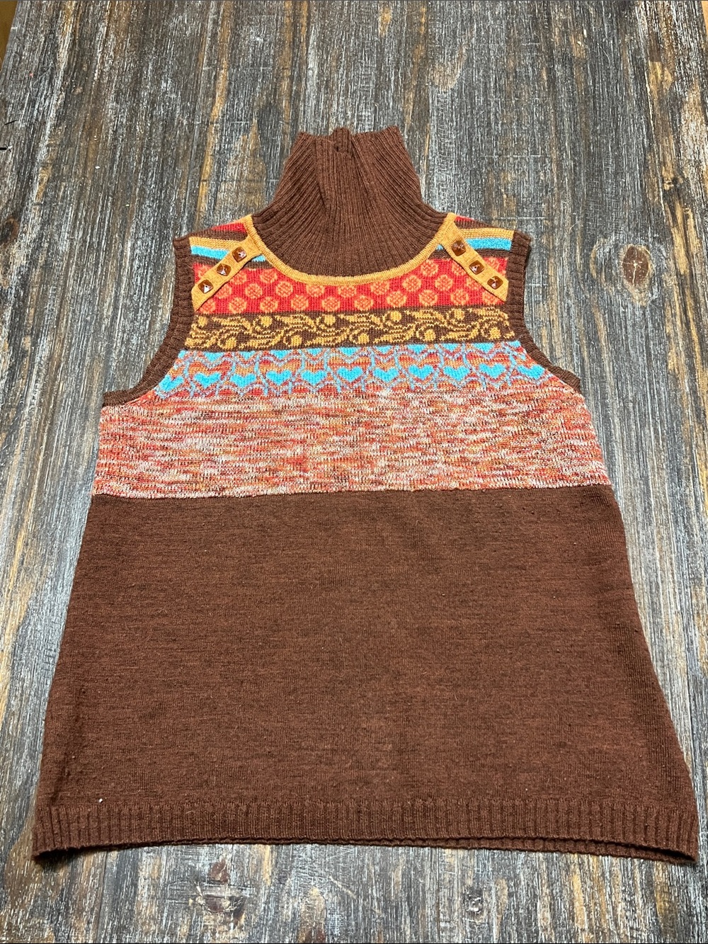 Urban Outfitters Brown Sleeveless Sweater. Alpaca and Wool Blend
